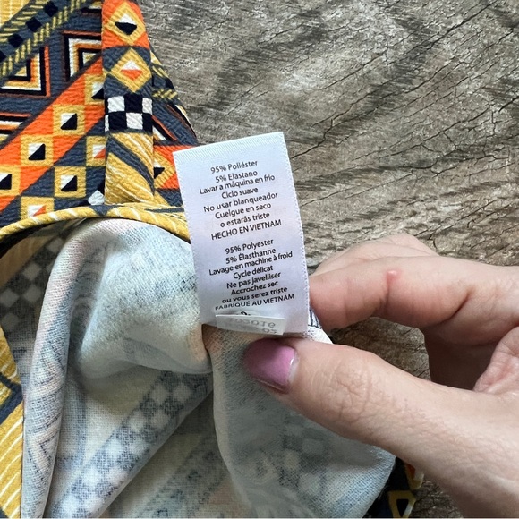 BUNDLE LulaRoe Cassie Stetchy Pencil Skirt, Size Small, Mint Paisley, Orange Geo - Picture 12 of 14